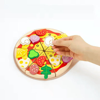 Juego de Pizza Madera y Velcro