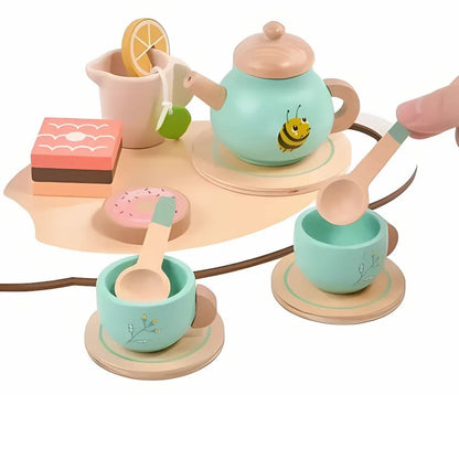 Juego de Té Dulce Abejita de Madera