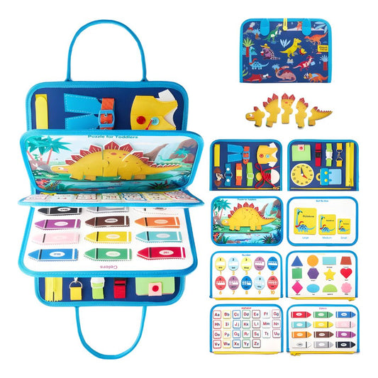 Maletín Sensorial Educativo Dino 8 en 1
