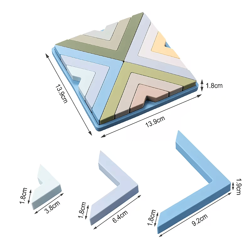 Rompecabezas Triangulos de Silicona