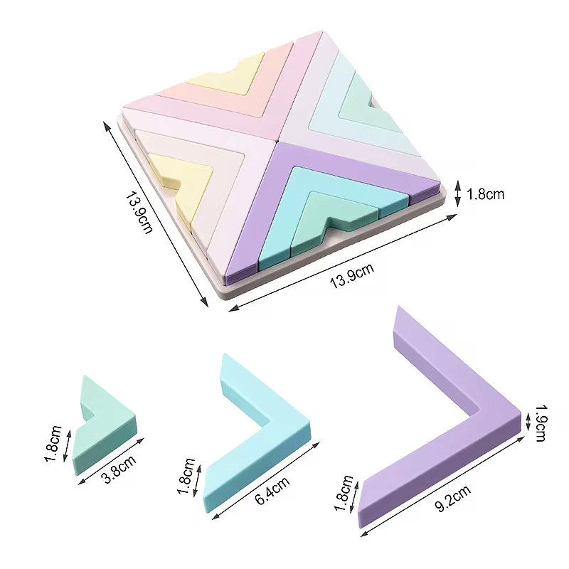 Rompecabezas Triangulos de Silicona