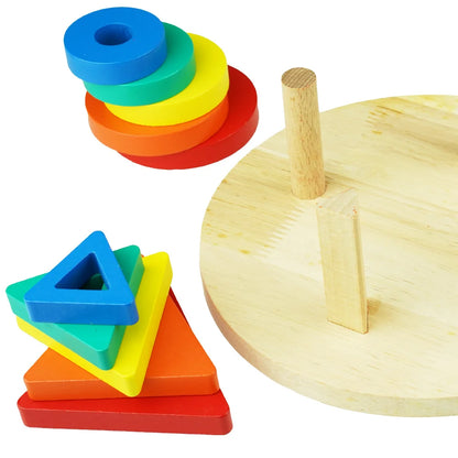 Juego de Encaje de Madera Multicolor
