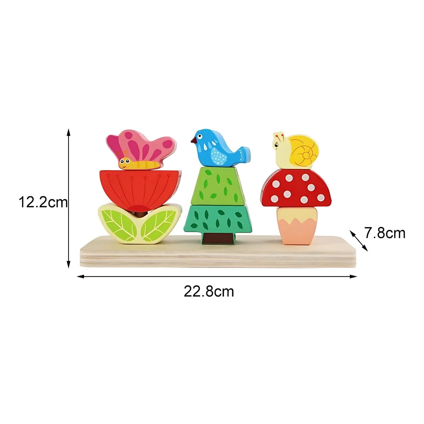 Set Apilable Primavera Mágica de Madera