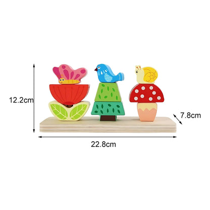 Set Apilable Primavera Mágica de Madera