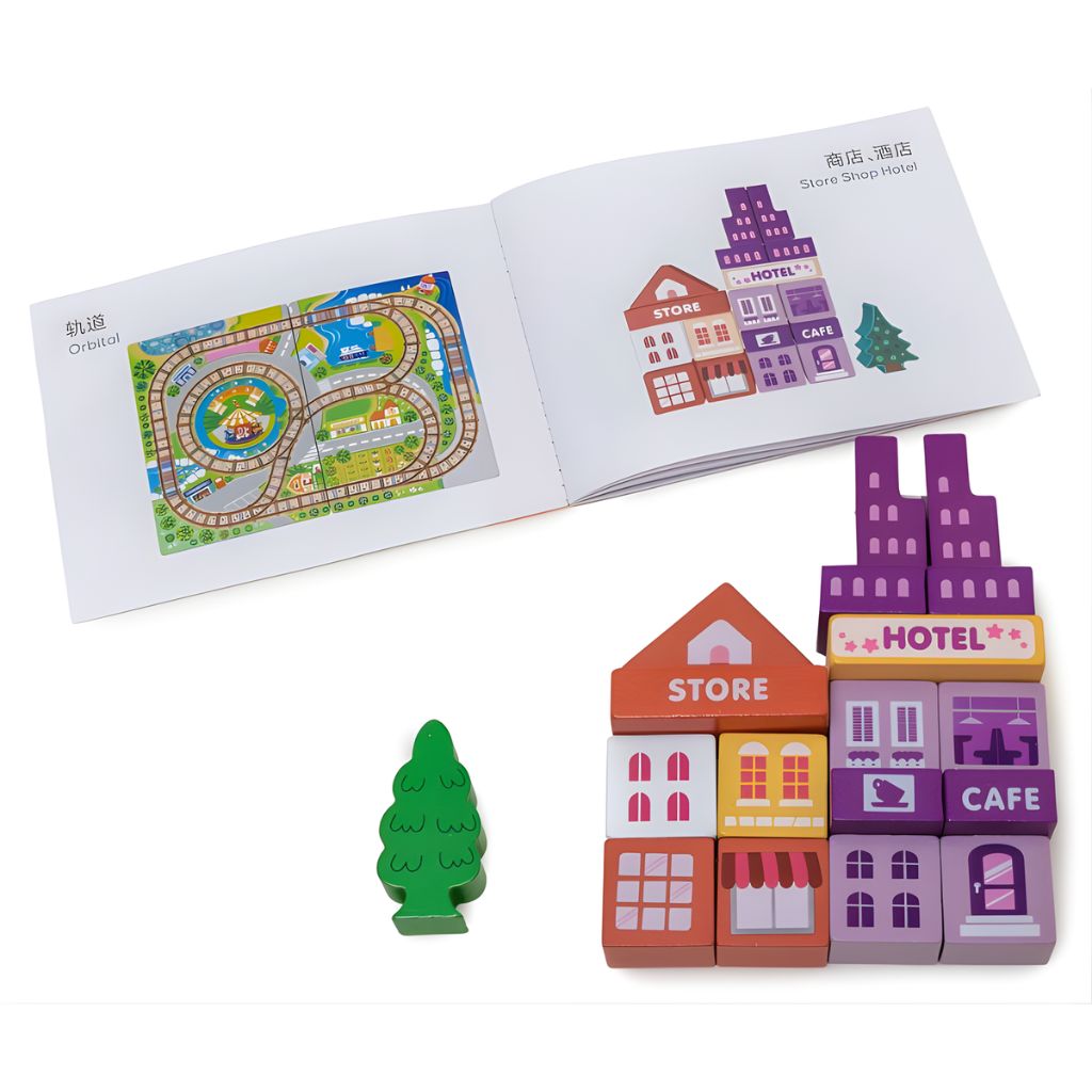 Ciudad Didáctica con Trencito de Madera a Pilas