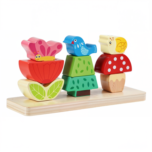Set Apilable Primavera Mágica de Madera